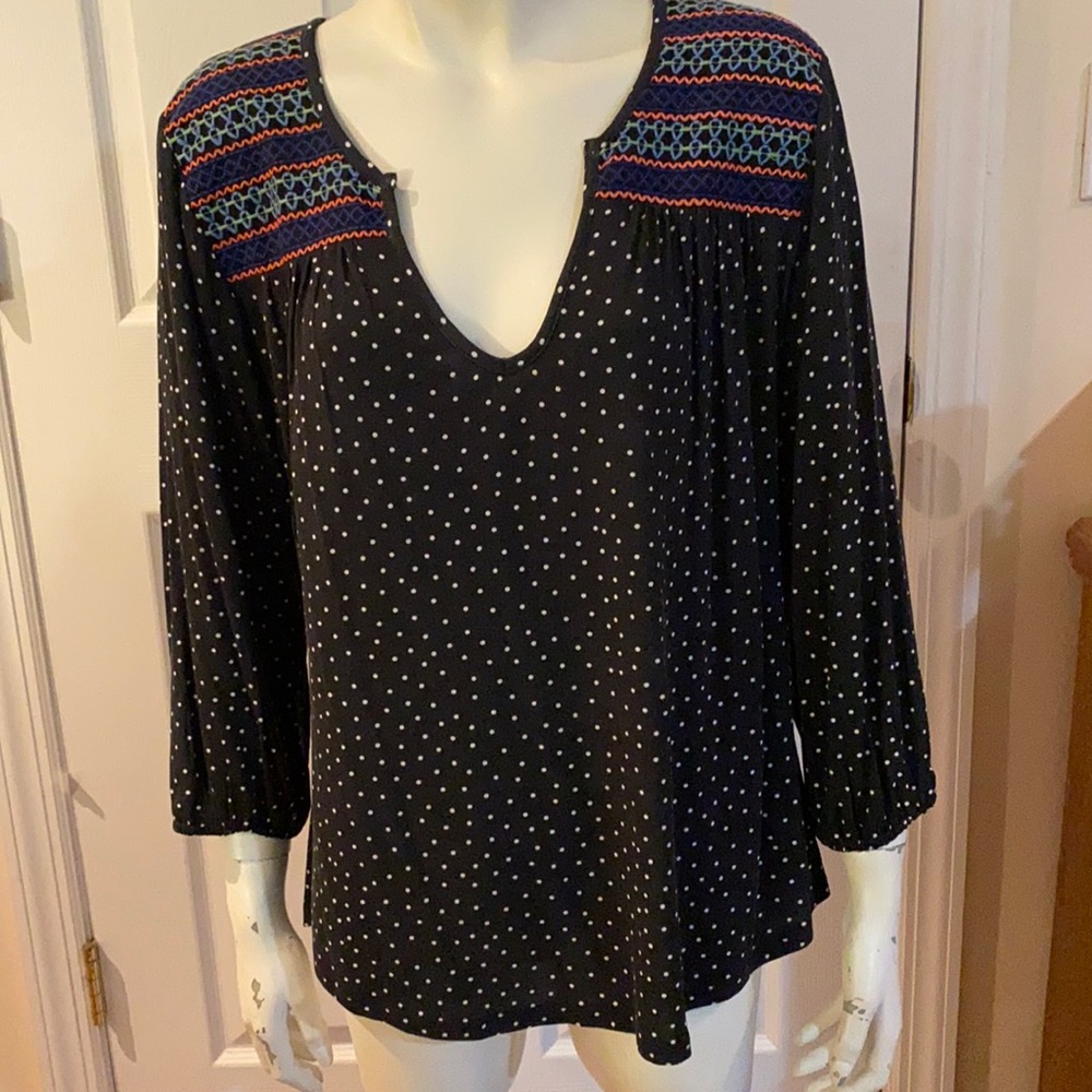 Soft & Pretty Polka Dot Embroidered Top